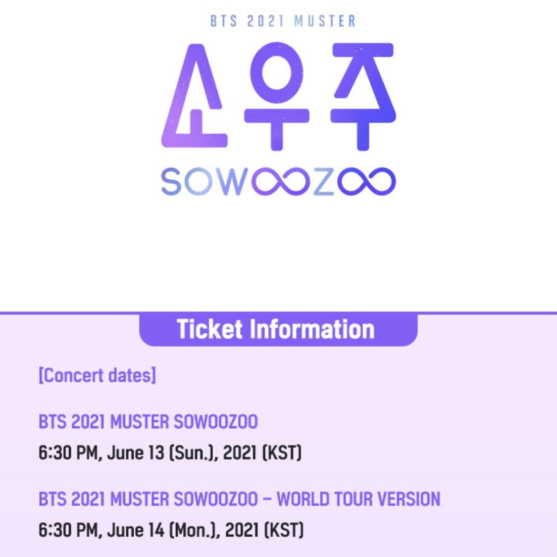 RESERVED BTS 2021 MUSTER SOWOOZOO ONLINE STREAMING ...