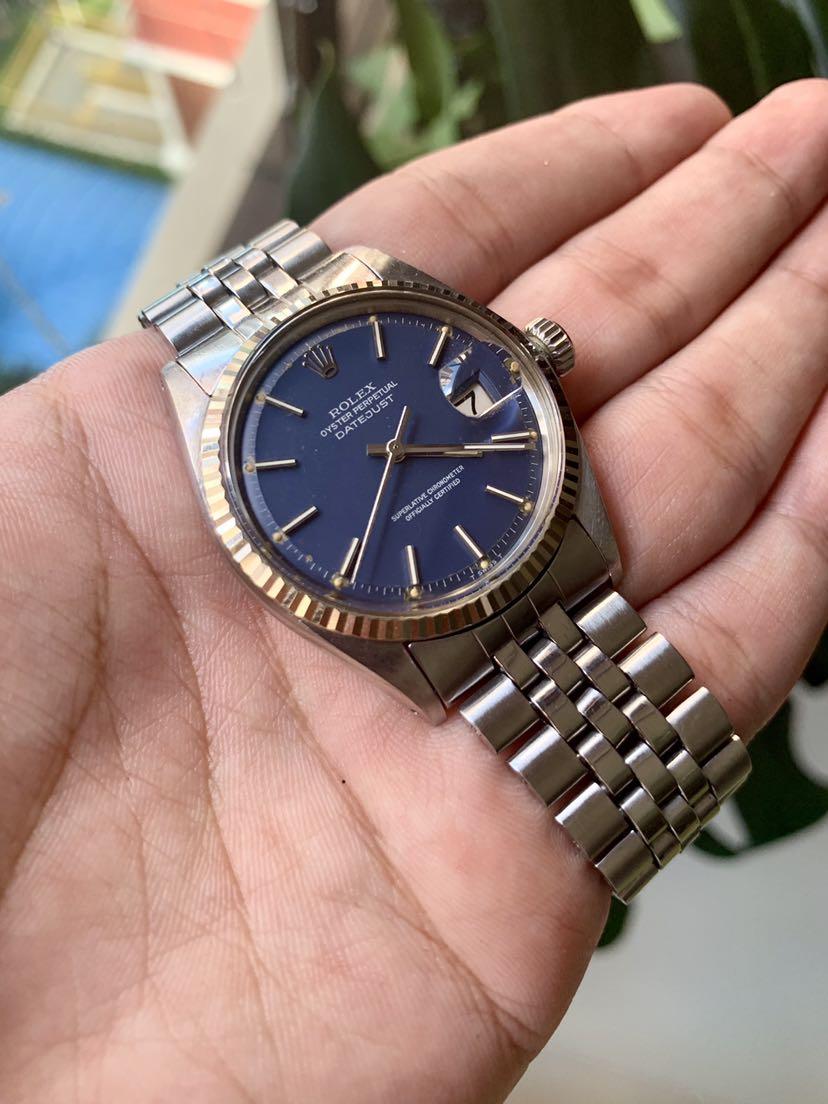 Rolex 1601 blue top
