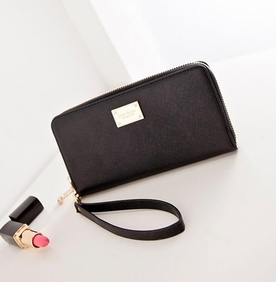 Sale Zara Collection Saffiano Effect Long Zip Wallet Asc3164 Black Free Post Women S Fashion Bags Wallets Others On Carousell
