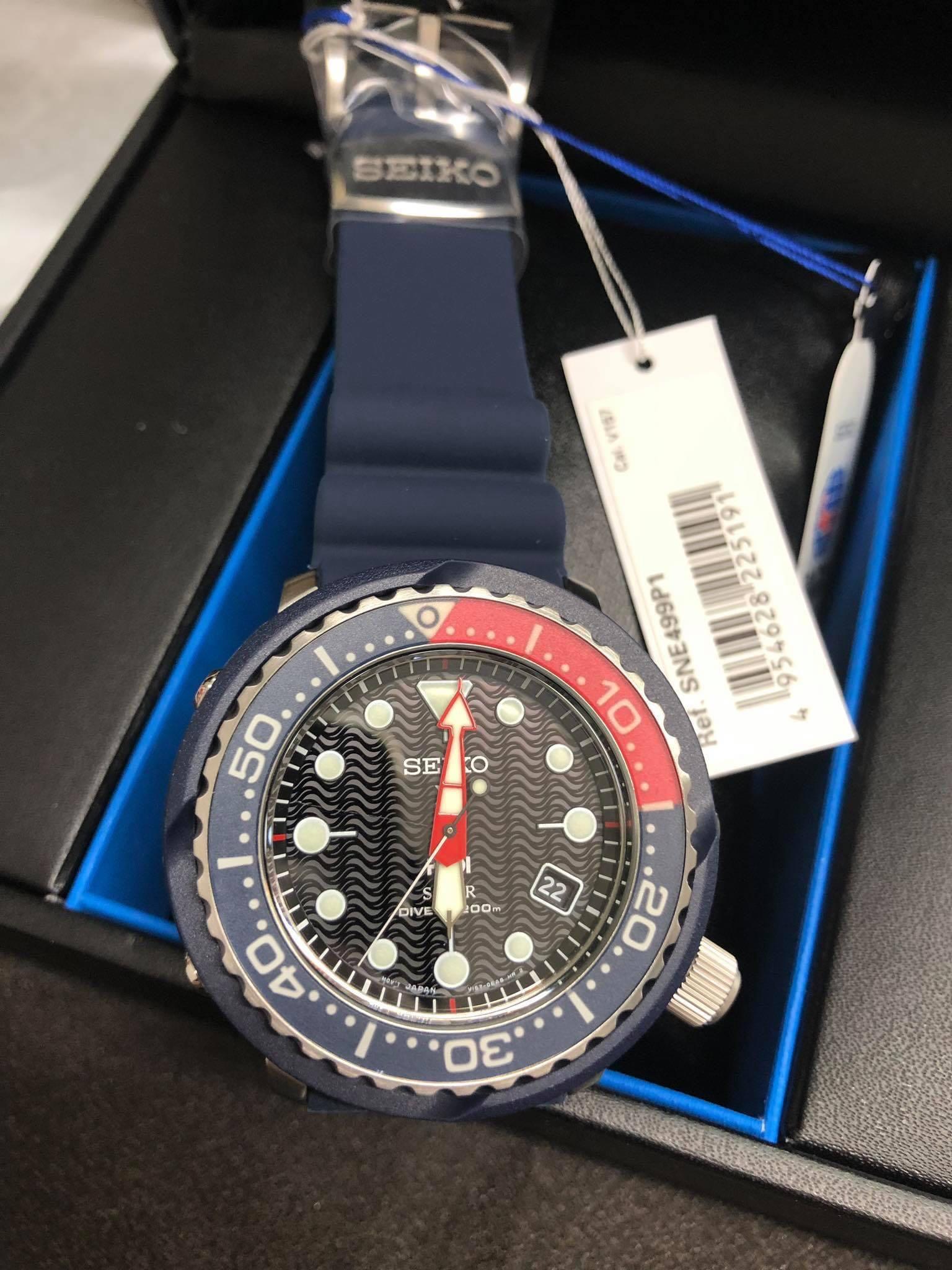 Seiko Padi Solar Tuna SNE499 SNE499P1 Men s Fashion Watches