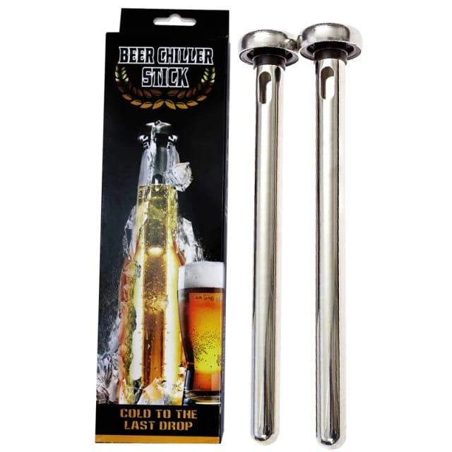 2pcs Beer Chiller Stick Instant Portable Stainless Steel Beer