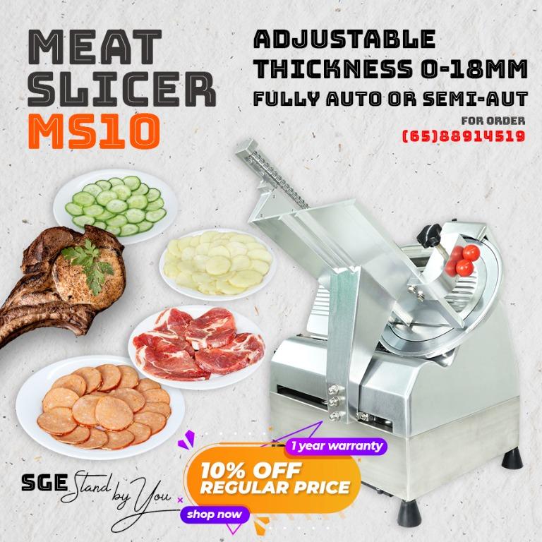 SGE Meat Slicer MS10 meat cutter Meat Slicer machine [1 year