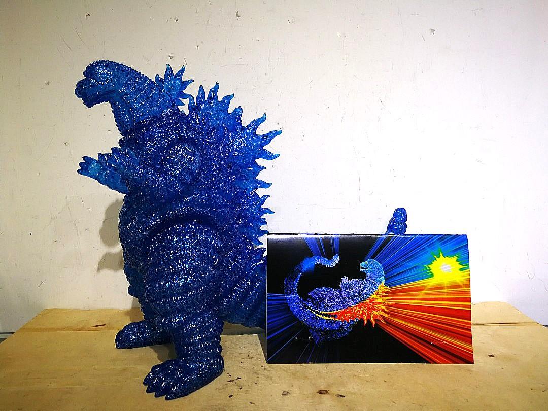 Shin Desu 赤目天使Glorious Blue Glitter Godzilla 藍色閃粉透明版哥 