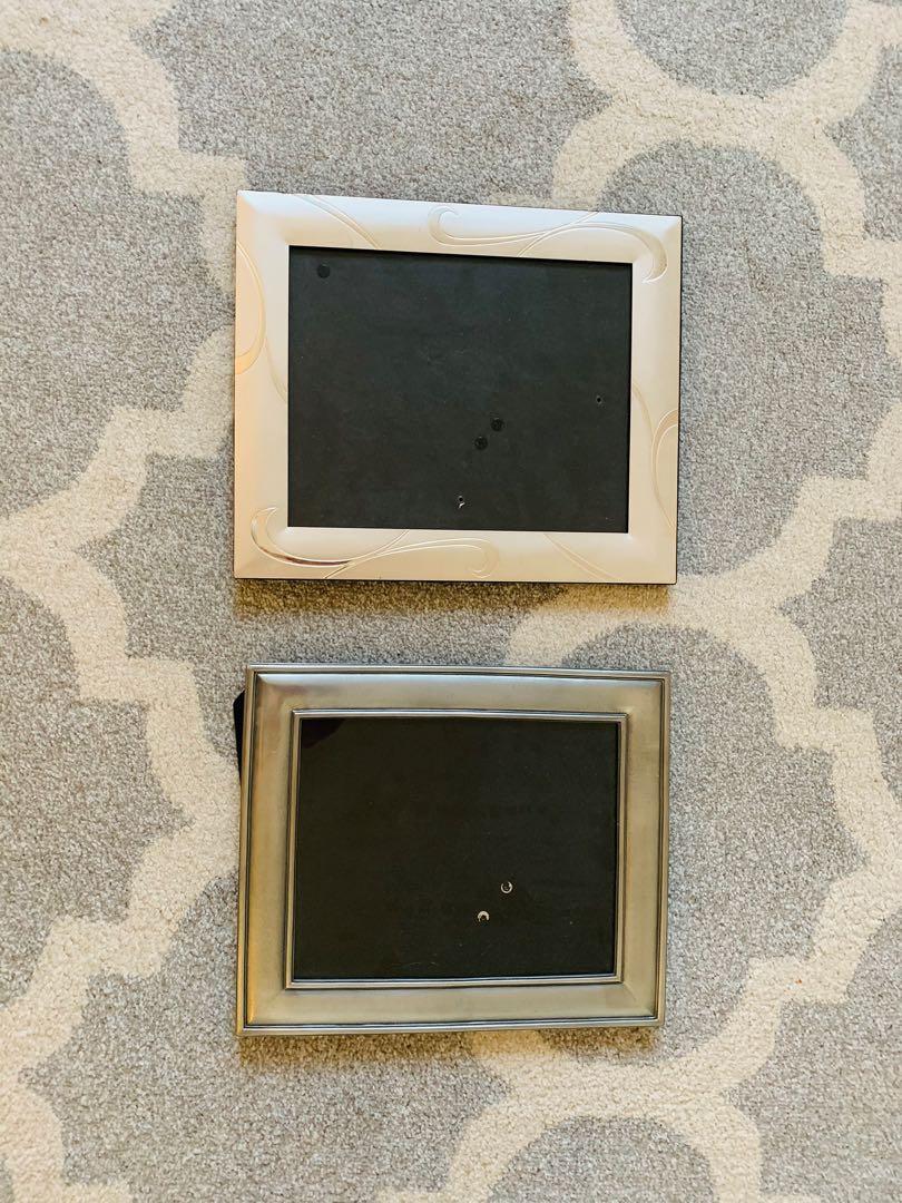 Solid silver picture frames (Category: Accessories) located in Singapore. Submitted by rhinch (Listing ID 1090016069, Image 1). Description: Silver picture frames - very good condition .
