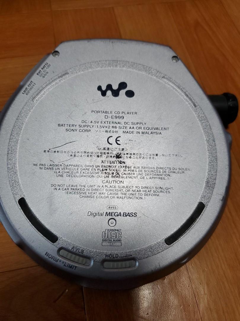 hi. sony。 disman。D-E999。 CD Walkman。手提式CD機。, 音響器材, 可 