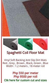Spaghetti Coil Floor Mat

Vinyl Soft Backing Anti Slip Dirt Mats

Red with Freebies