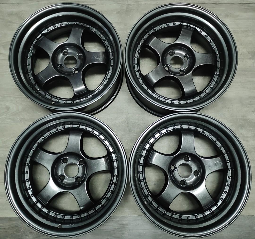 Sport Rim 17 Inch Work Miester S1 4x100 Wira Satria Myvi Alza Vios Jazz City Almera Yaris Spectra Suzuki Swift Saga Blm Stance Auto Accessories On Carousell