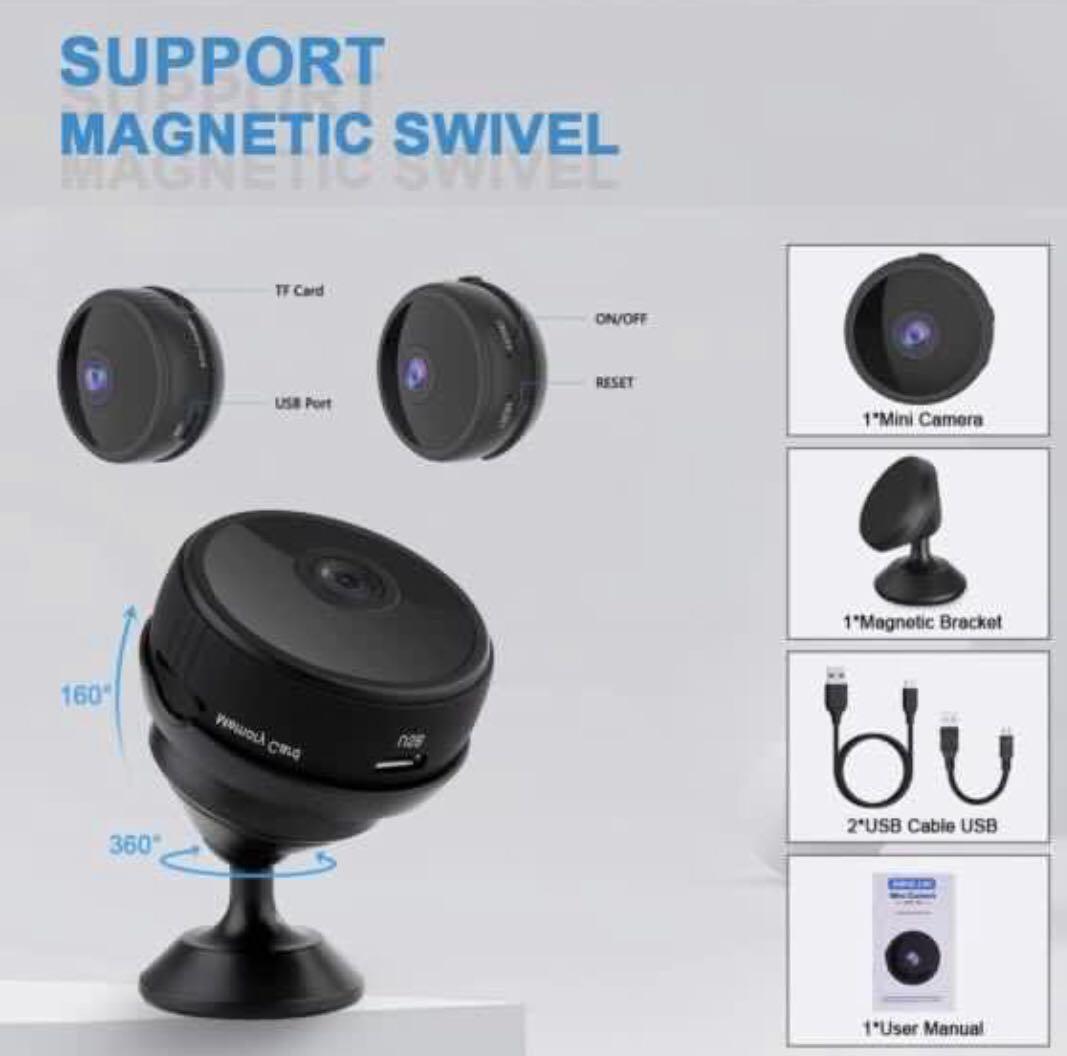 Spy Camera 1080P HD Hidden Cameras WiFi Spy Camera Small