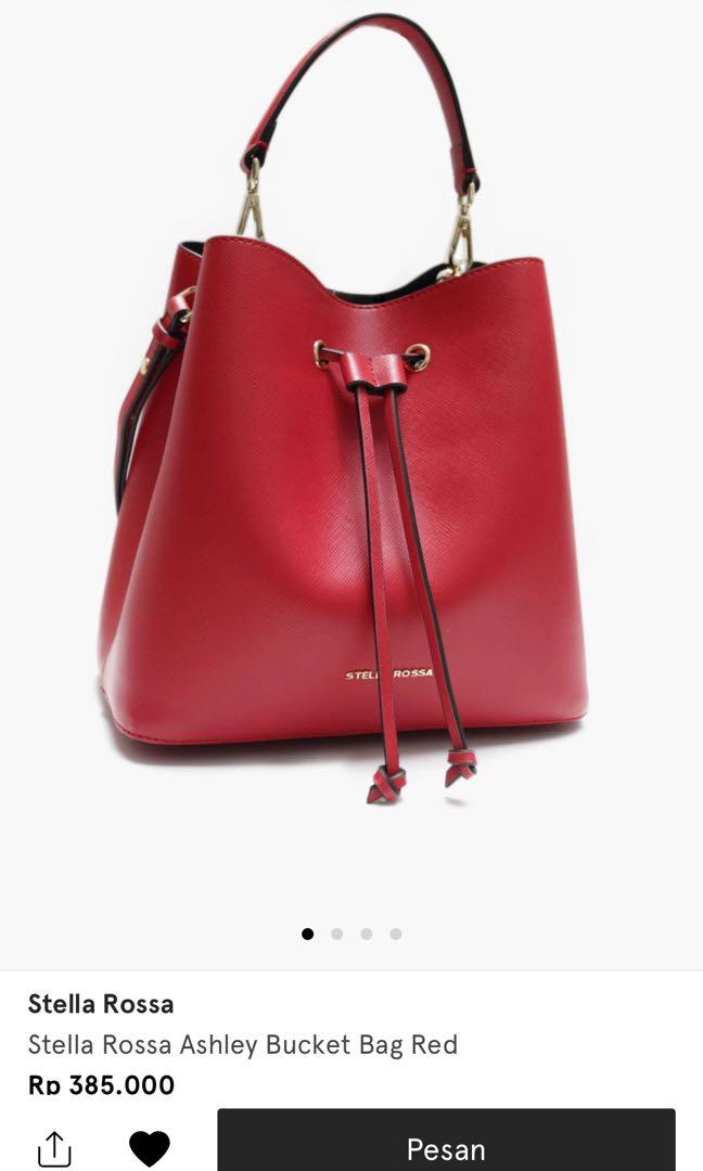 Repriced Stella Rossa Ashley Bucket Bag Red NBU