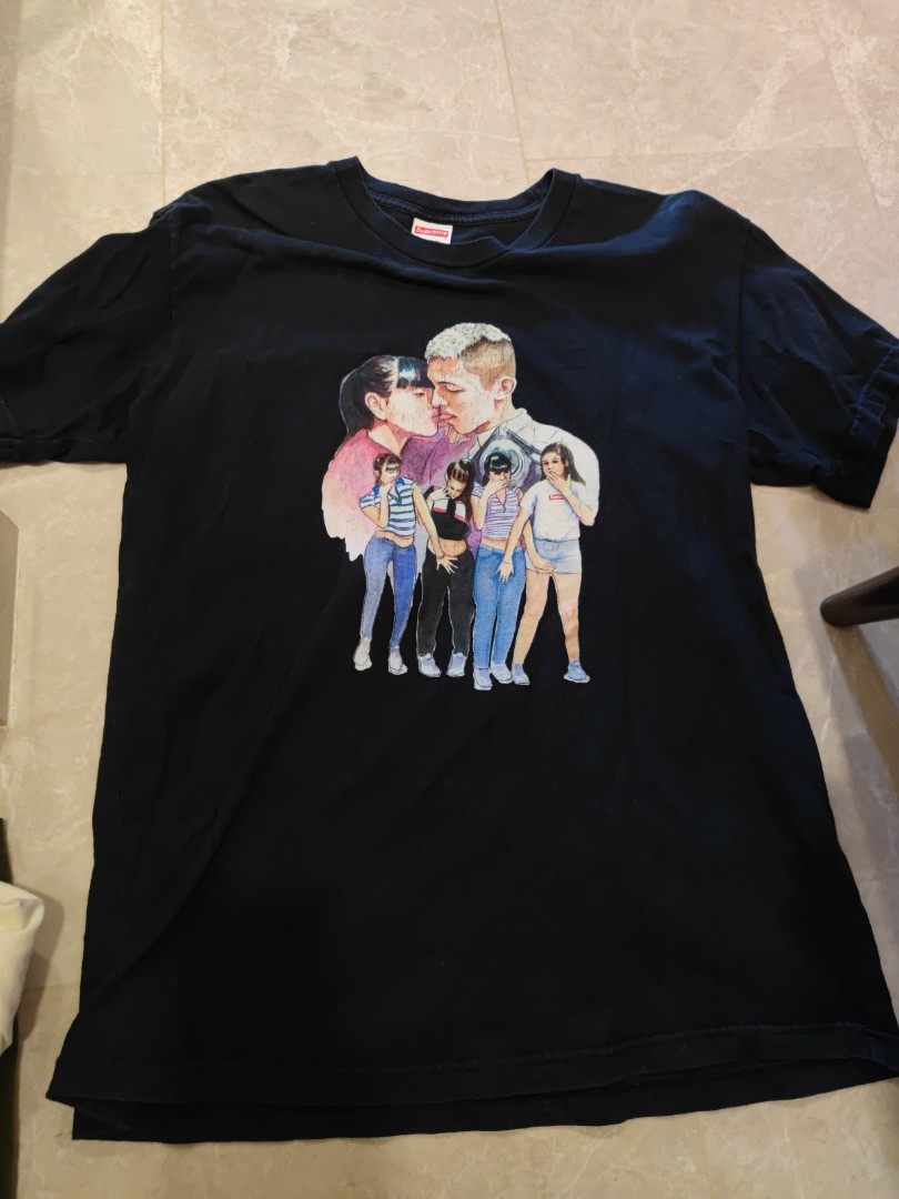 Supreme kissing sales tee