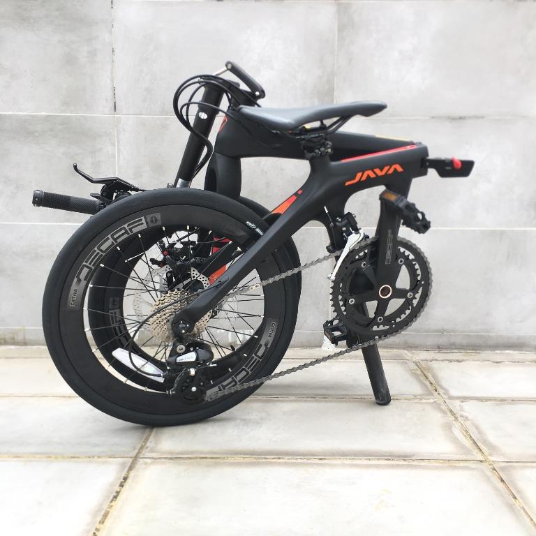 NEW COLOUR JAVA ARIA 406 20" Disc brake carbon fiber folding bike