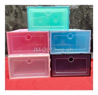 Transparent Box Multi use Storage Box Plastic Box Shoe Organizer Affordable