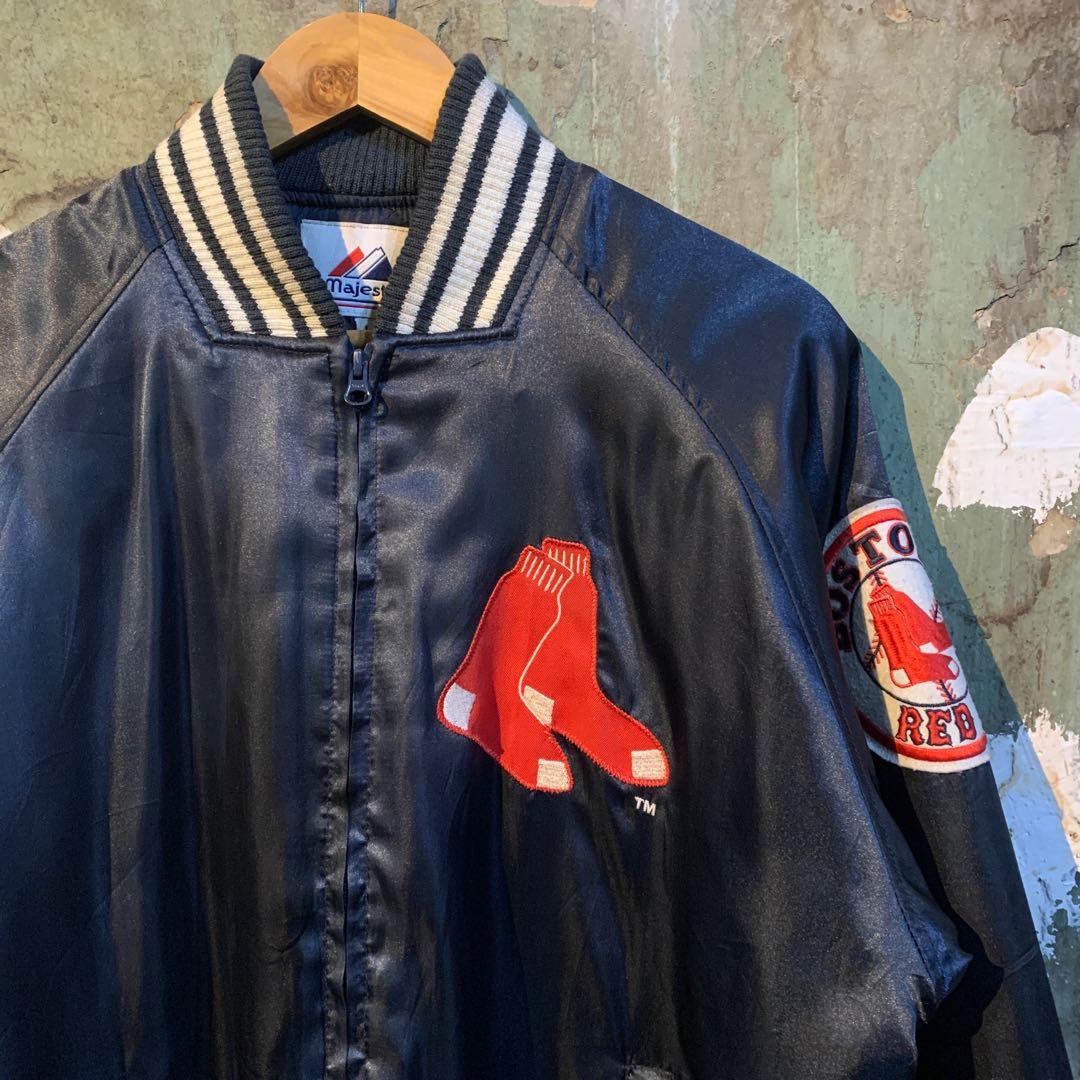 Vintage Majestic Boston Red Sox Satin Varsity Jacket, Men's