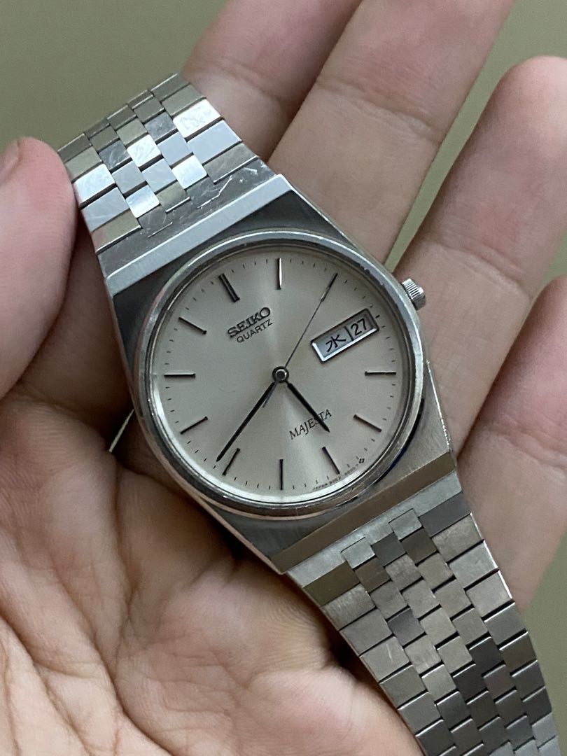 Vintage Seiko Majesta 1983 silver, Women's Fashion, Jewelry \u0026 Organisers,  Precious Stones on Carousell