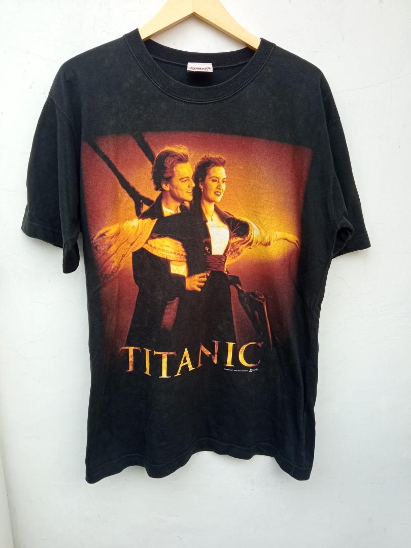 Vintage Titanic movie shirt, Fesyen Pria, Pakaian , Atasan di Carousell