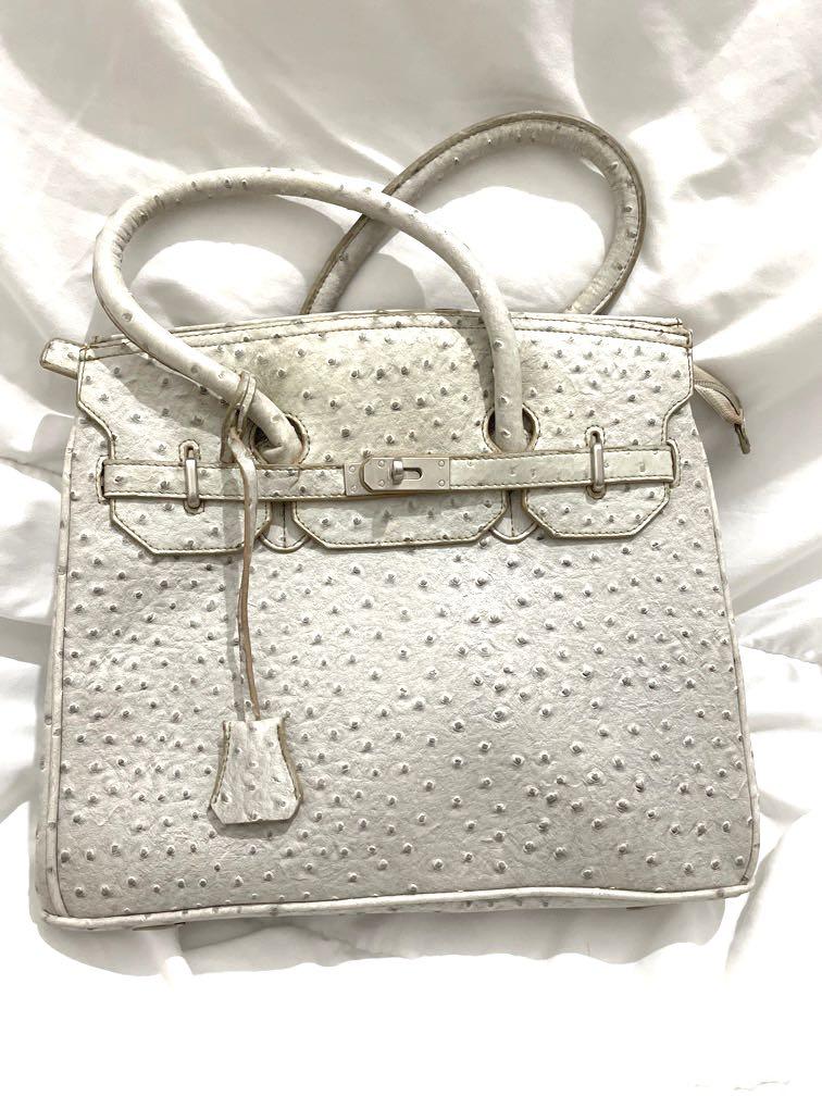 hermes white bag