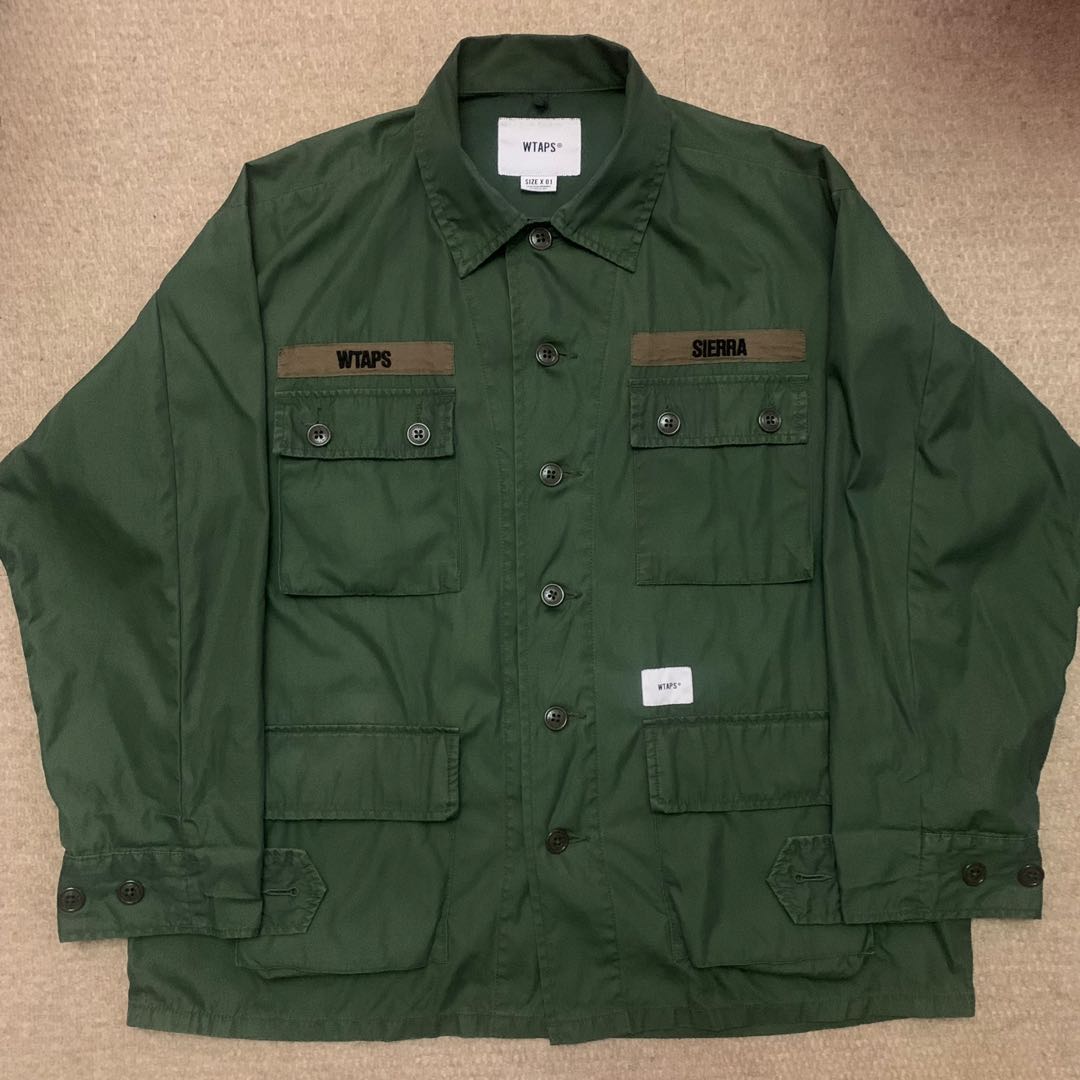 WTAPS JUNGLE LS 01 SHIRT OLIVE DRAB/19SS/191WVDT-SHM01, 女裝, 上衣