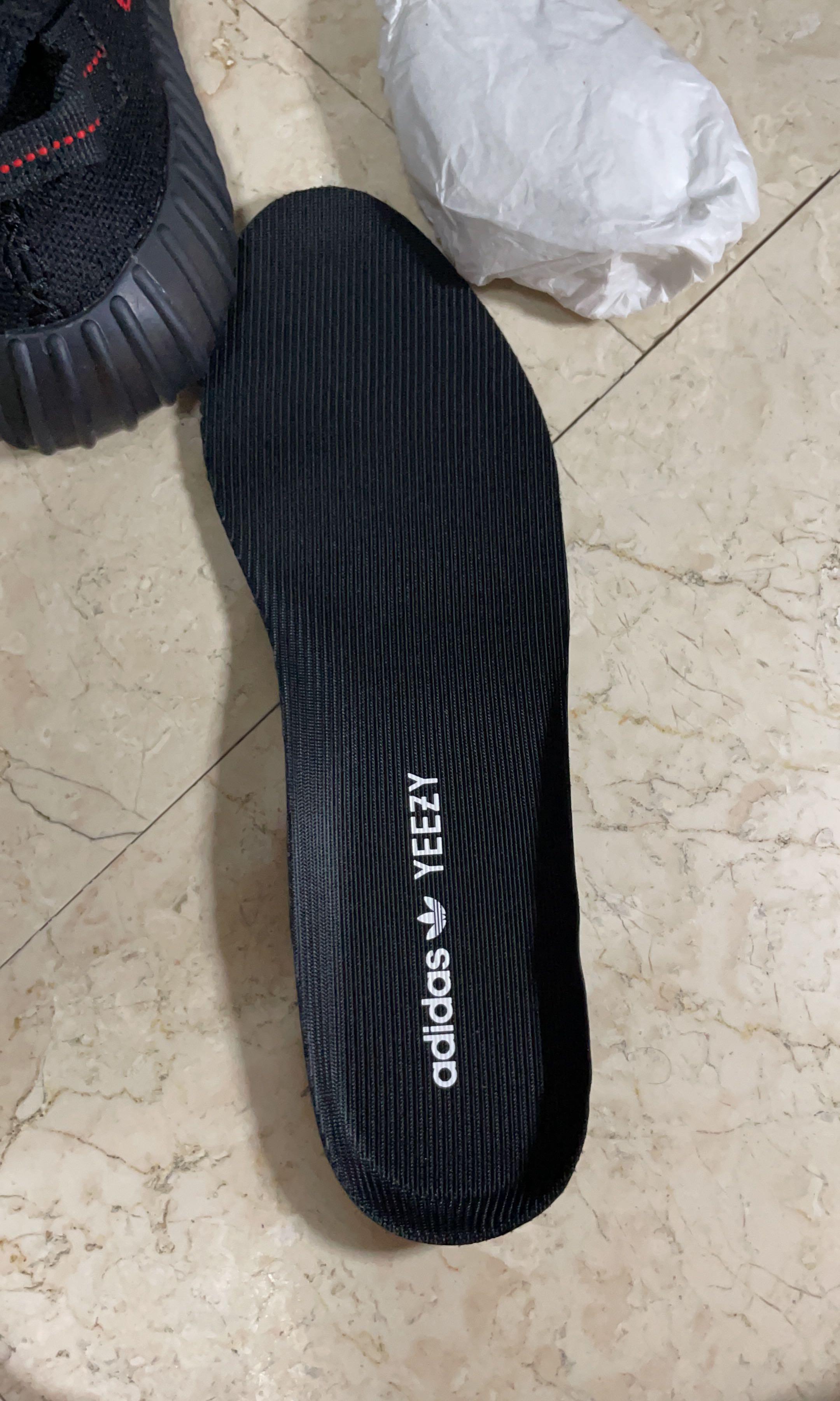 Yeezy hot sale bred insole