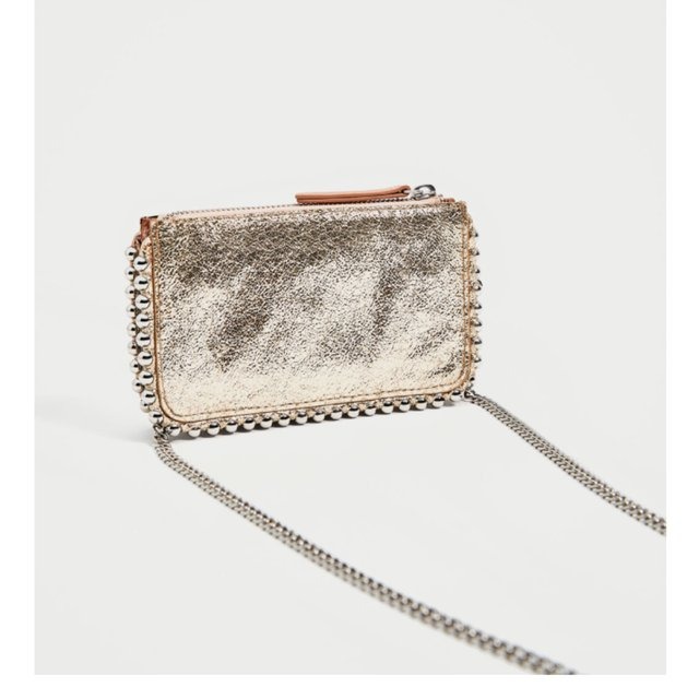 Zara rose gold bag clearance