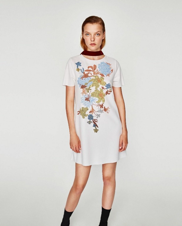 Zara cheap rubberized dress
