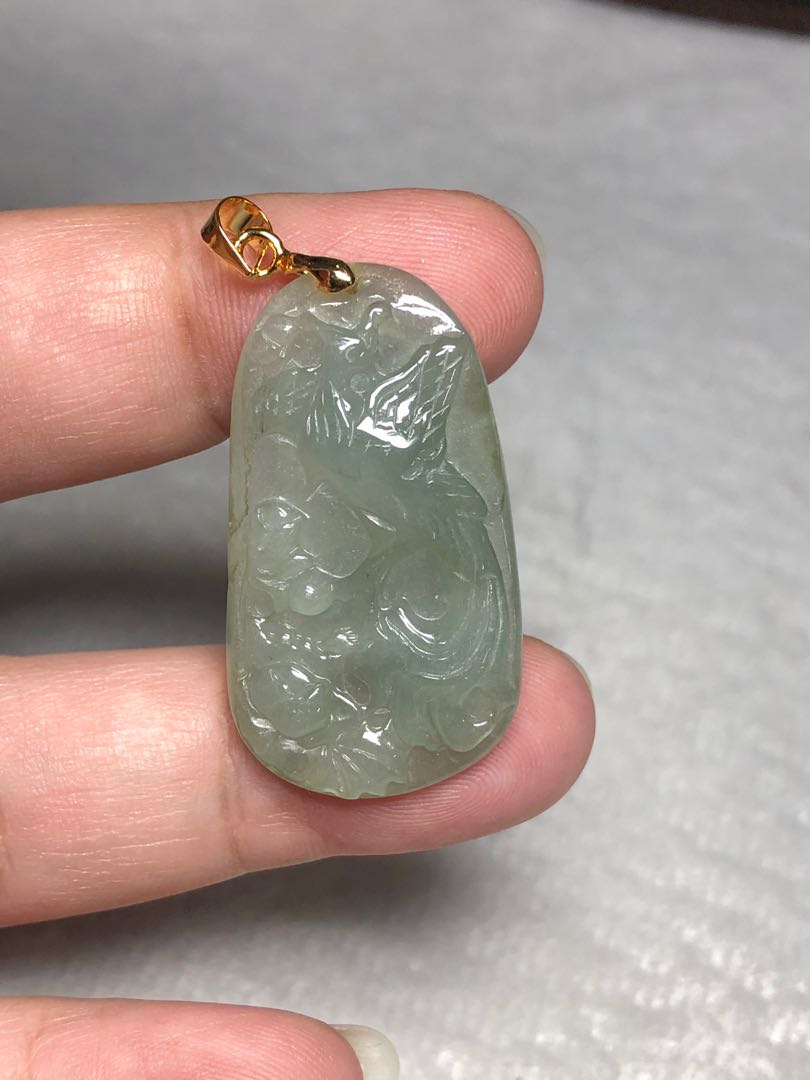 Jade shop phoenix pendant