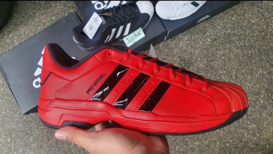 adidas pro model black and red