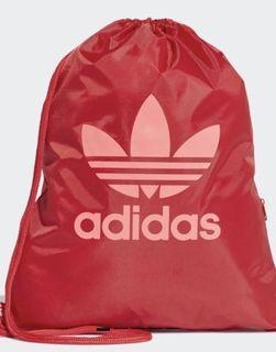 Adidas Trefoil Gym Sack/Gym Bag in Red