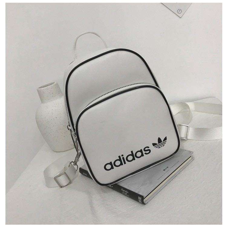adidas white mini back pack