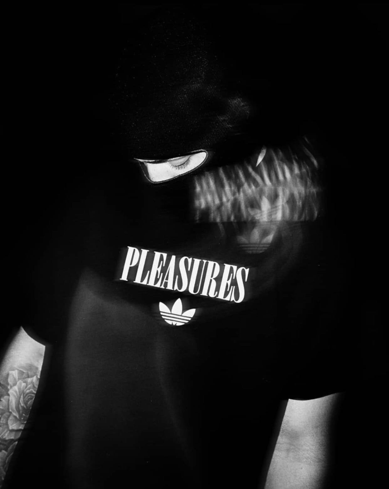 Adidas x Pleasures Tee, Men's Fashion 
