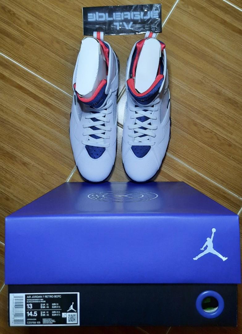 Air Jordan 7 X Paris Saint Germain Men S Fashion Footwear Sneakers On Carousell