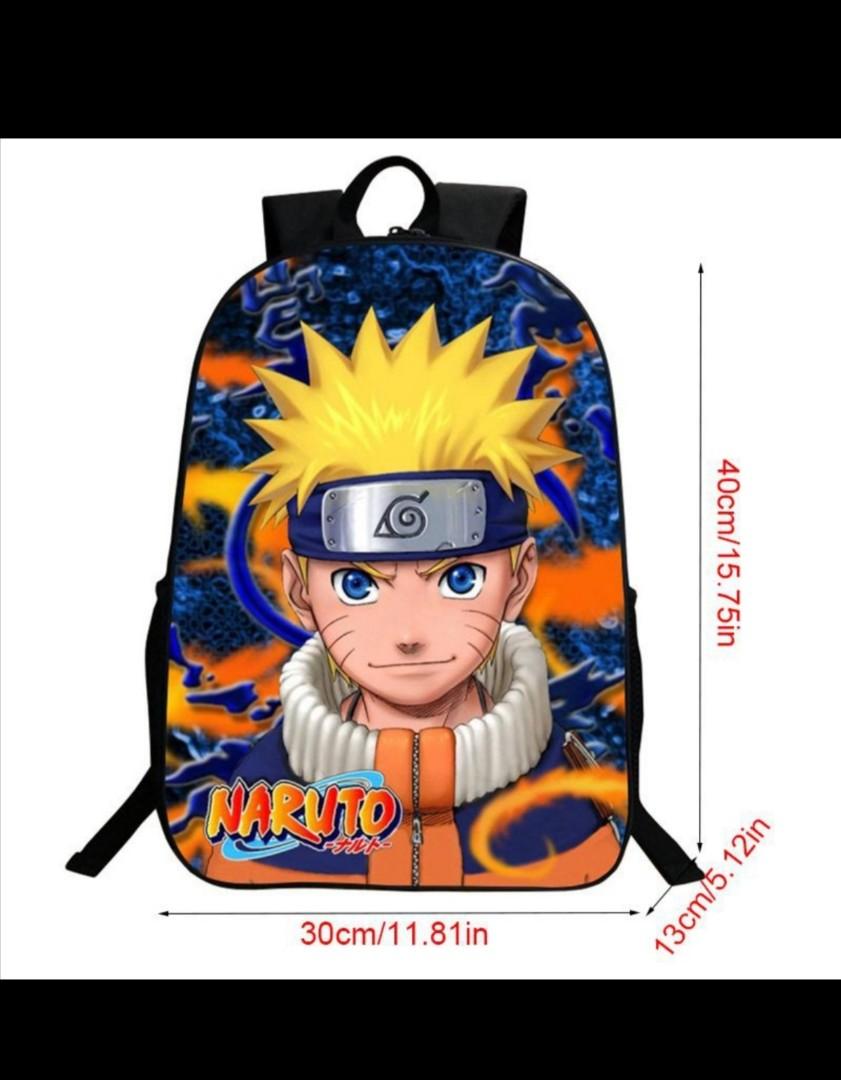 2PC-SET Naruto School Bag Kakashi Naruto Uchiha Itachi Primary