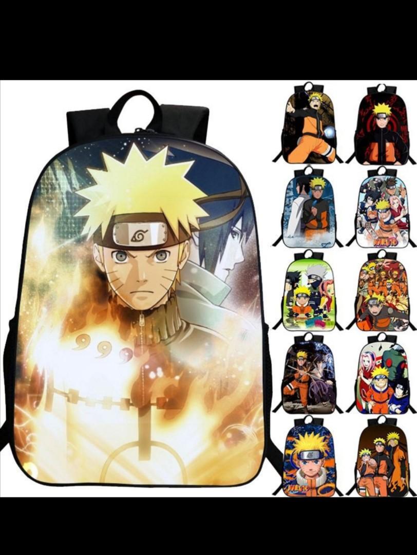 2PC-SET Naruto School Bag Kakashi Naruto Uchiha Itachi Primary