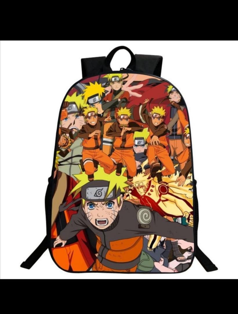 2PC-SET Naruto School Bag Kakashi Naruto Uchiha Itachi Primary