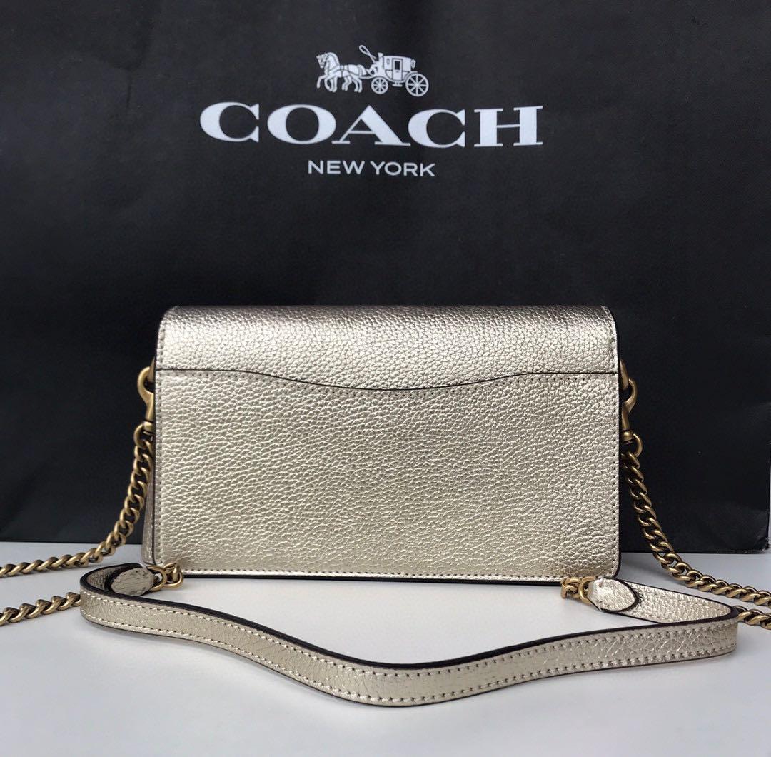 Authentic coach 79360 tabby woc sling crossbody handbag gold metallic,  Luxury, Bags & Wallets on Carousell