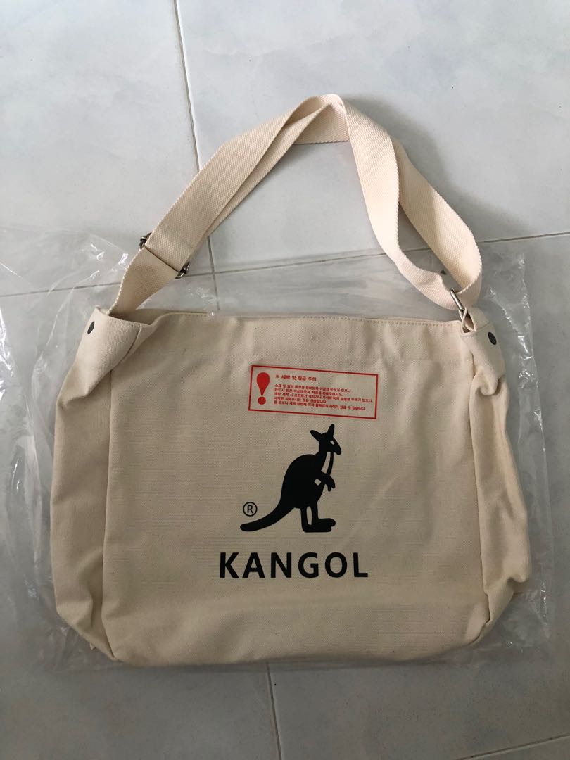 Authentic Korean Kangol Canvas Bag Women s Fashion Bags Wallets Cross body Bags on Carousell