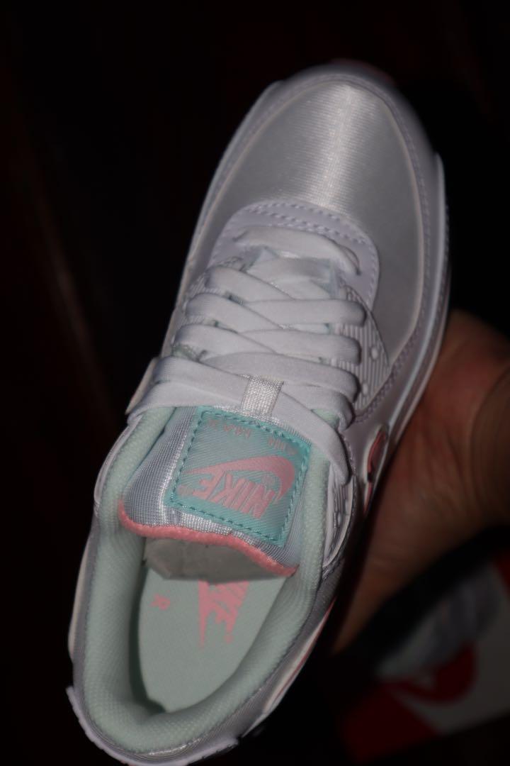 womens air max 90 sneakers in white & arctic punch