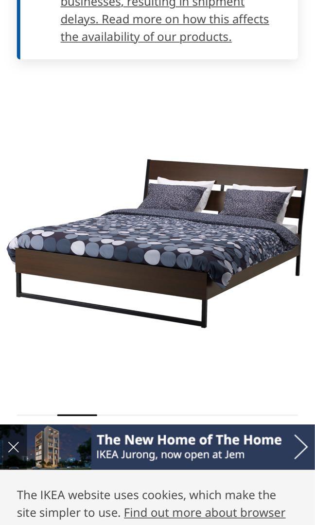IKEA queen size Trysil bed frame Guest bedroom barely used
