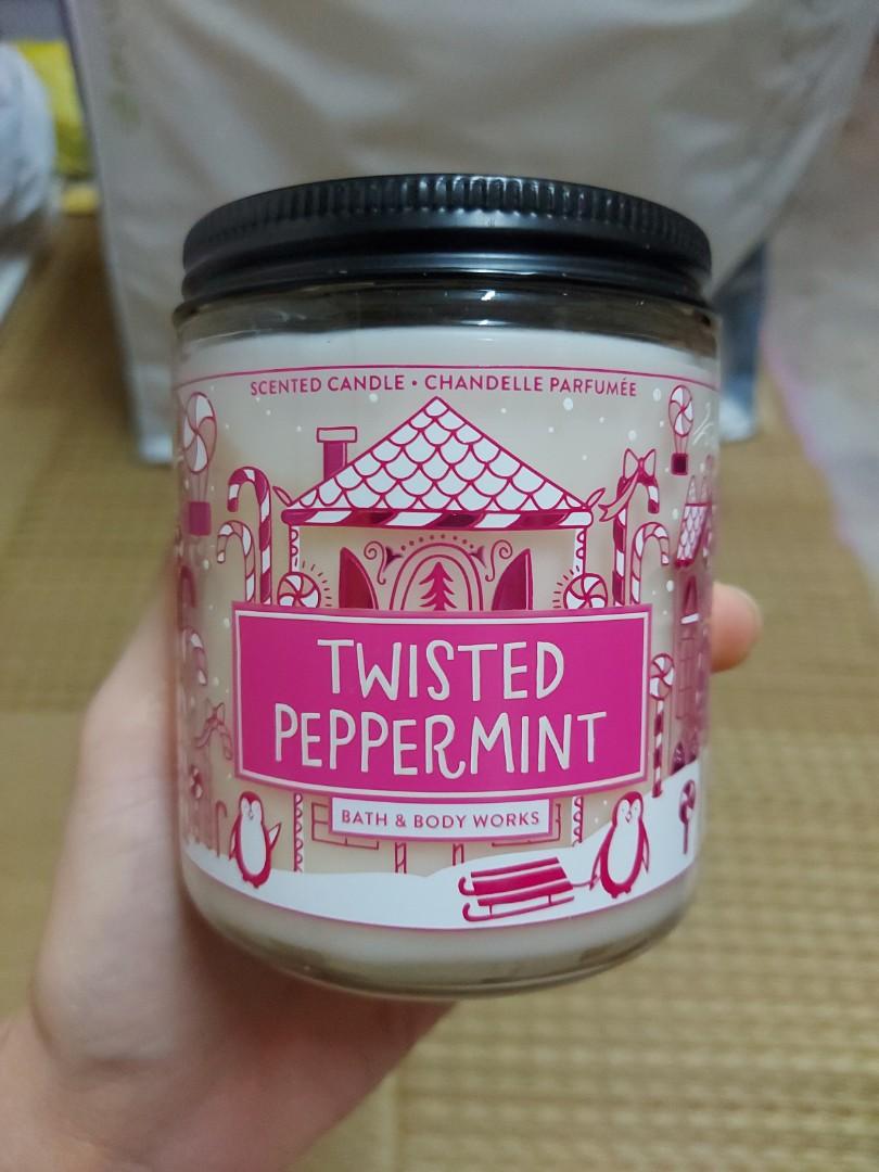 bath body works scented candle single wick twisted peppermint furniture home living home fragrance on carousell bath body works scented candle single wick twisted peppermint furniture home living home fragrance on carousell