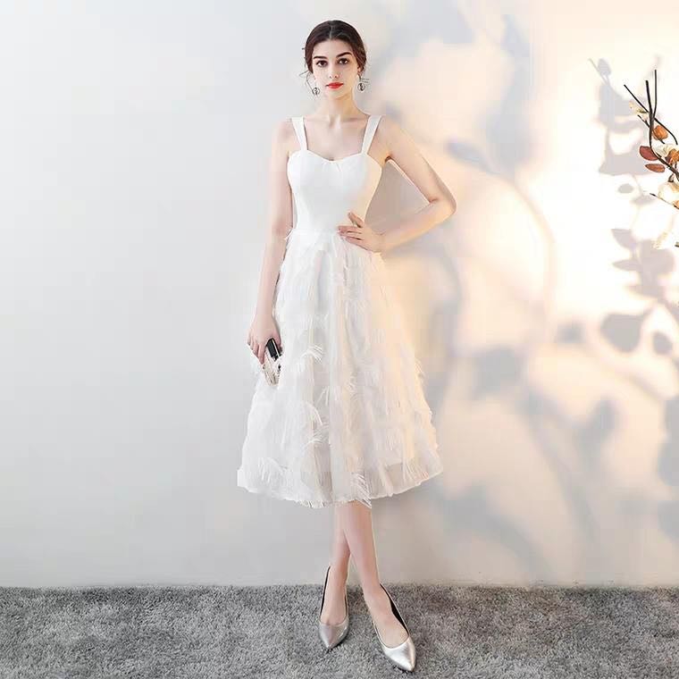 Brand New White Midi Dress ROM PWS Dinner Wear Event