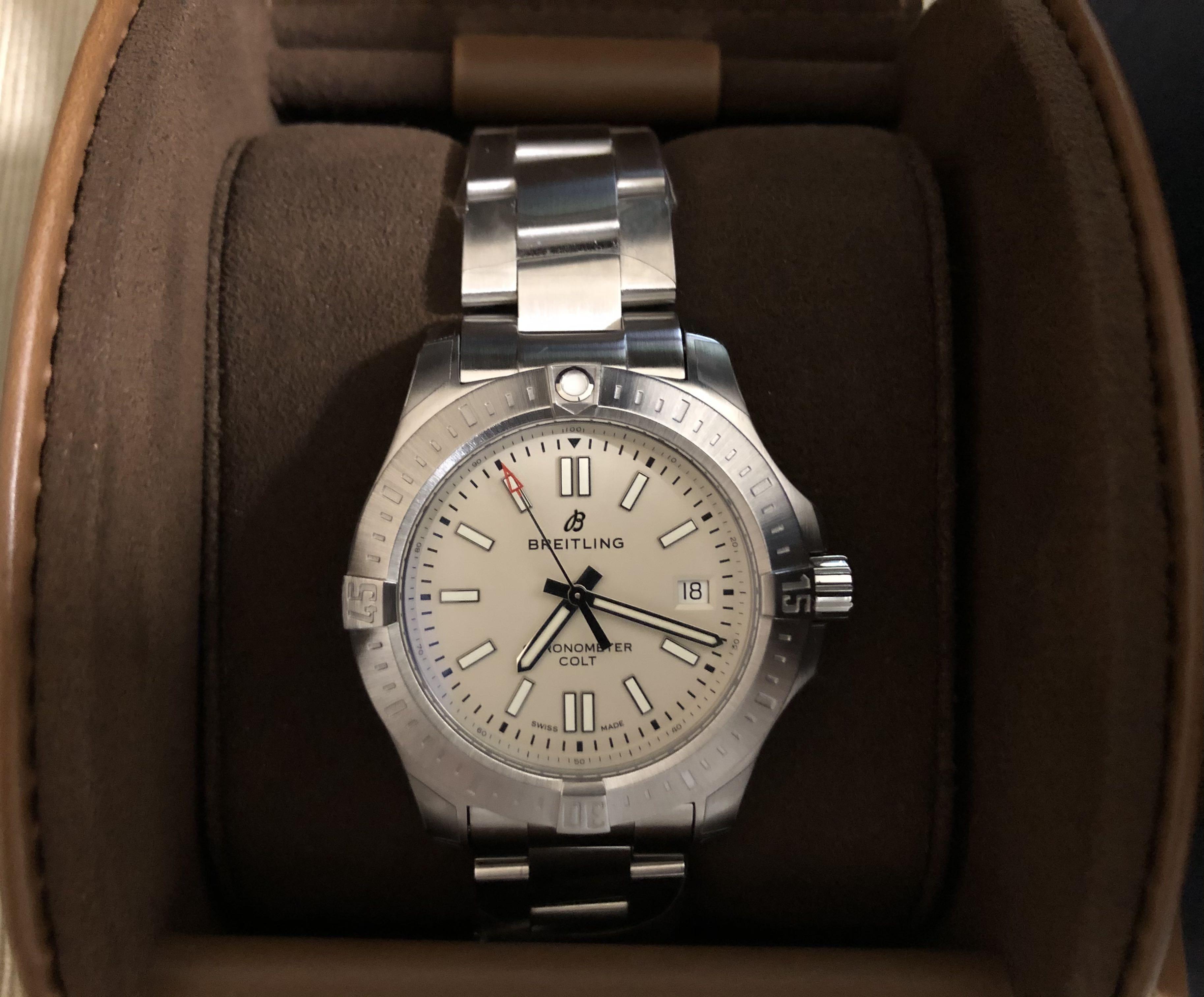 Breitling colt 41 silver deals