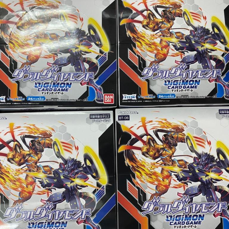 「現貨」[BT06] Digimon Card Game Booster ダブルダイヤモンド (BOX), 興趣及遊戲, 玩具 & 遊戲類 ...