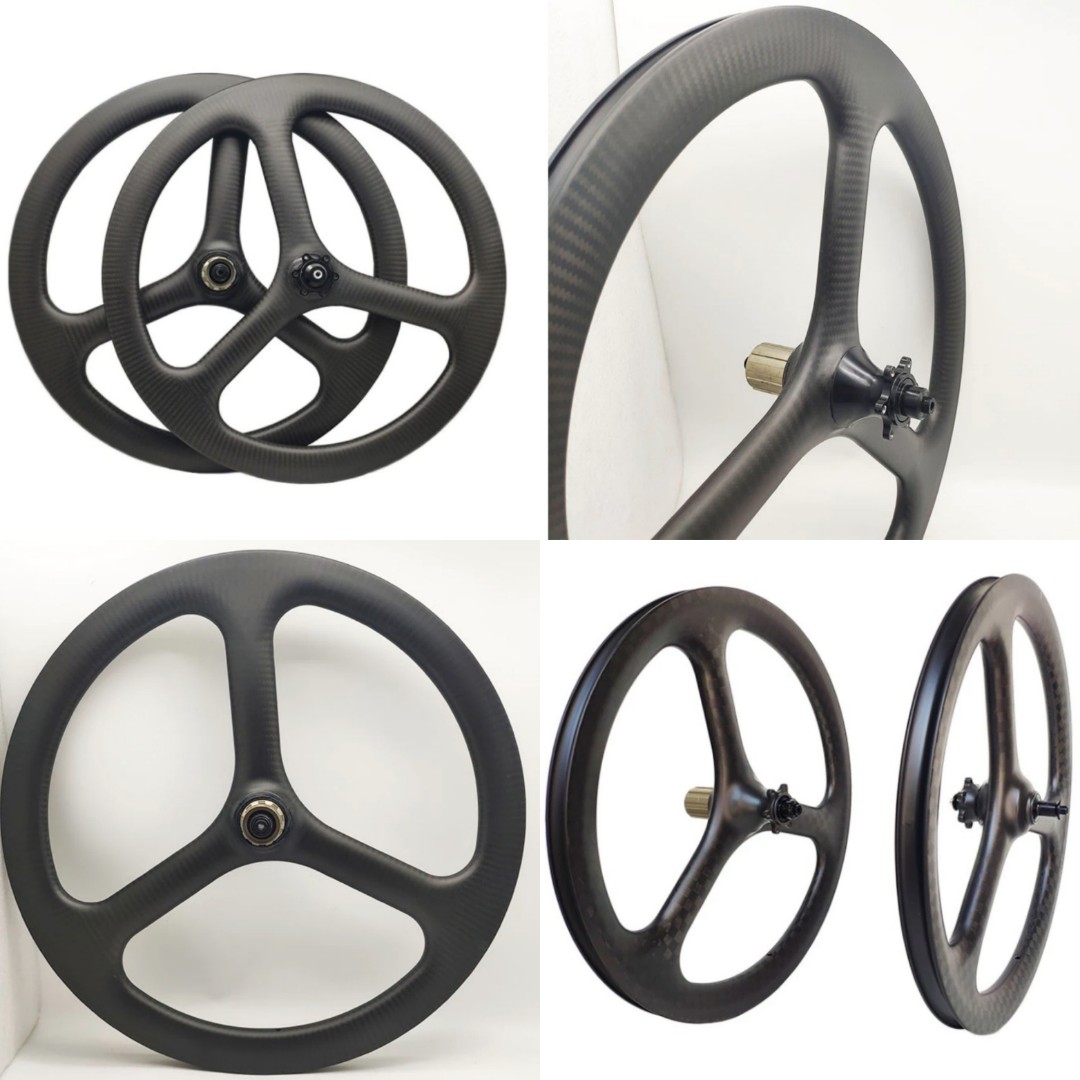 Birdy Carbon Tri Spoke Wheelset 20 Inch 406 Sports Equipment