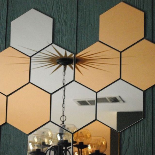 Cermin Ikea Hexagon Home Furniture Home Decor On Carousell