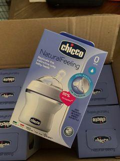 Chicco Natural Feeling Clear Baby Bottle 0Mo+ 150ml (Brand New!)