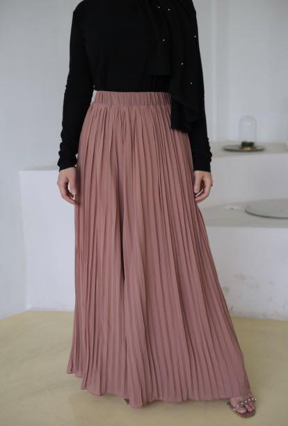 Chiffon pleated clearance palazzo pants