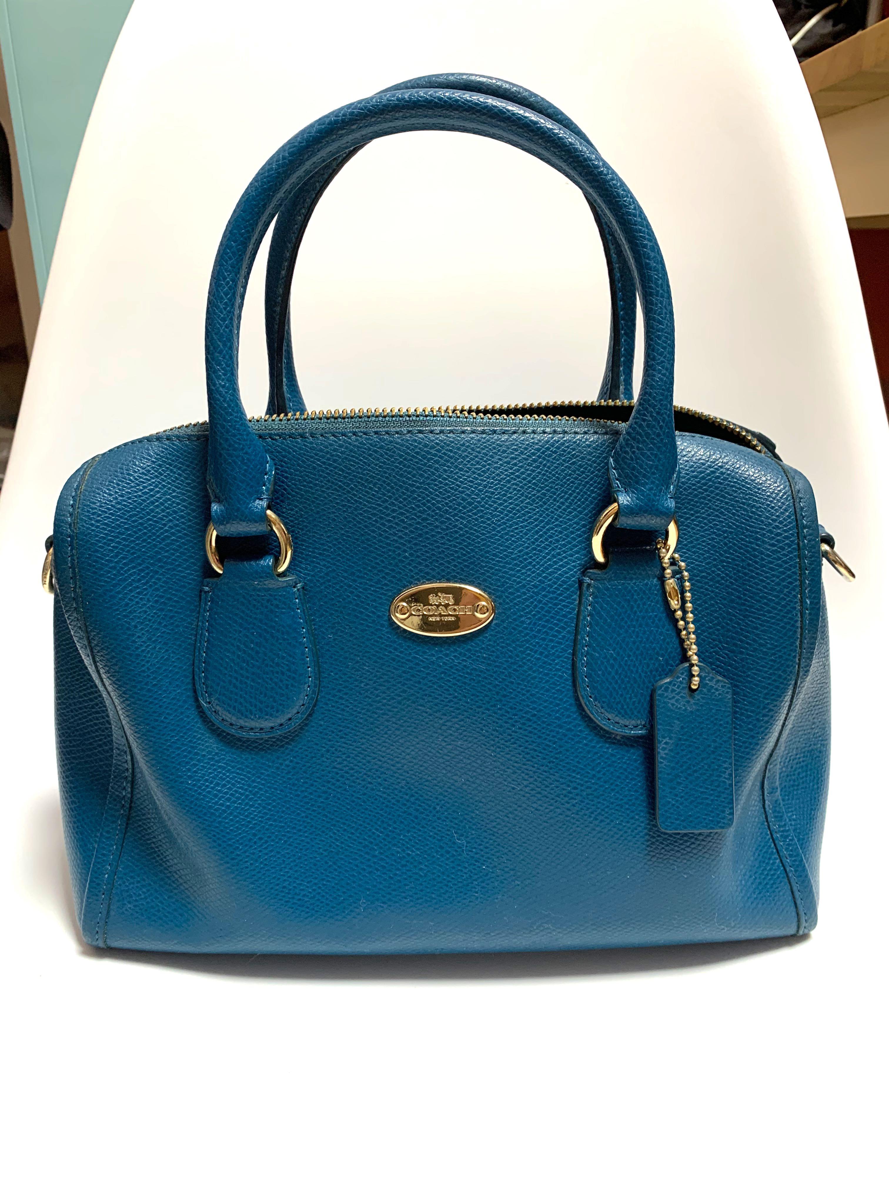 teal coach crossbody
