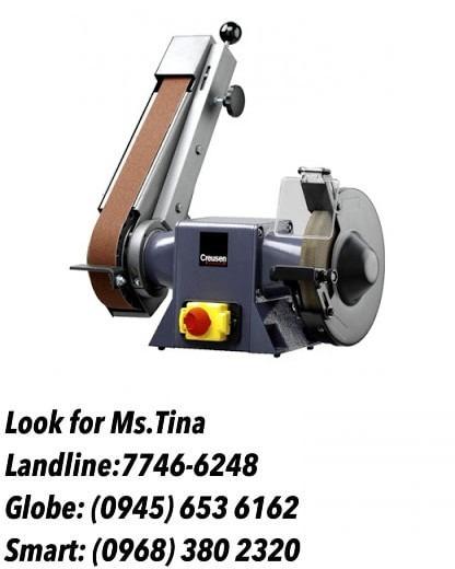 Creusen belt grinder (Category: Construction Tools & Equipment) located in Manila. Submitted by tina.sales (Listing ID 1090068814, Image 1). Description: Creusen belt grinder Price;41,666 BOSI TOOLS Product For other product inquiries pls contact us. Globe: 0 9 4 5 6 5 3 6 1 6 2 Smart: 0 9 6 8 3 8 0 2 3 2 0 Landline: 8 5 5 7 6 6 1.