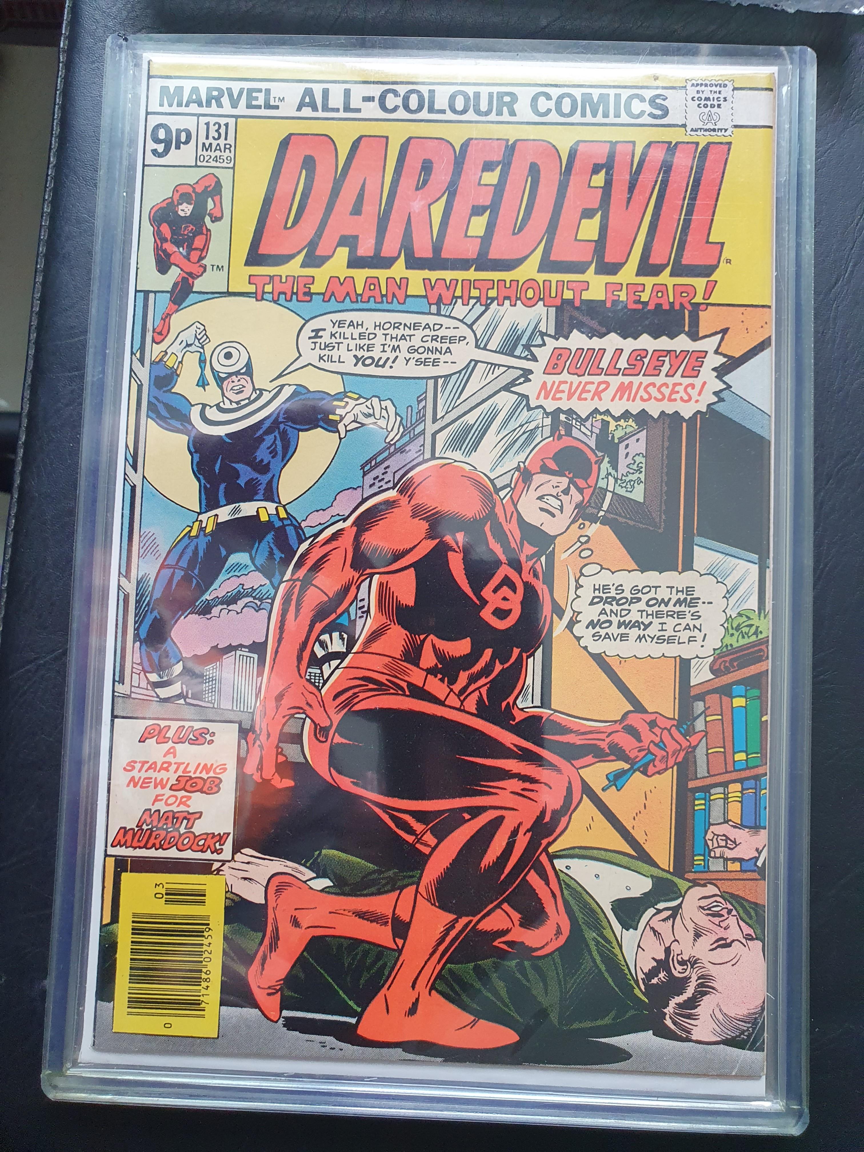 Daredevil 131 (9p UK edition) 1st app bullseye marvel comics, Hobbies & Toys, Memorabilia