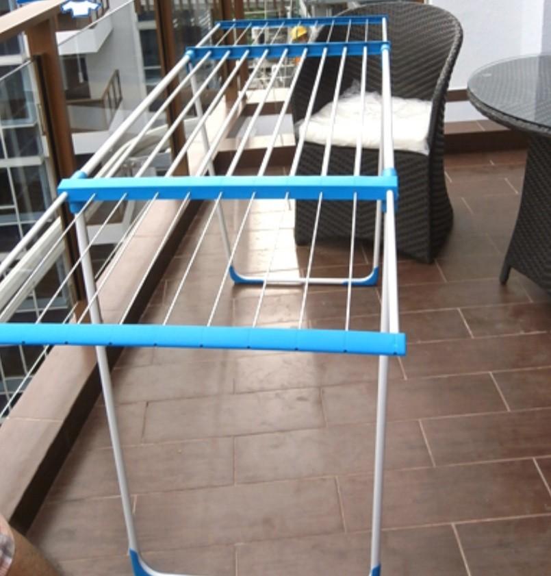 Daytek Glider Clothes Drying Rack, 65 Feet Drying Space, Blue