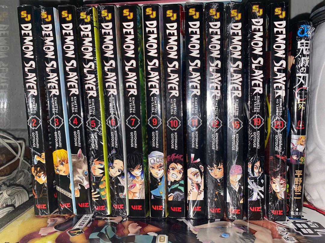 Demon Slayer Kimetsu No Yaiba English Viz Manga Volume 2 3 4 5 6 7 9 10 11 12 16 19 20 With Free Poster Hobbies Toys Books Magazines Comics Manga On Carousell